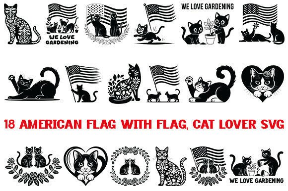 American Flag with Flag, Cat Lover Review