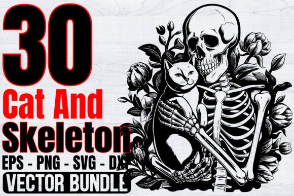 Cat and Skeleton SVG Bundle, Animal Svg Review
