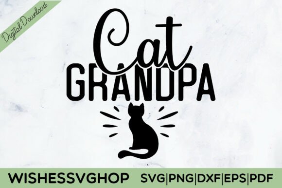 Cat Grandpa SVG PNG Review for Real Embroidery Work