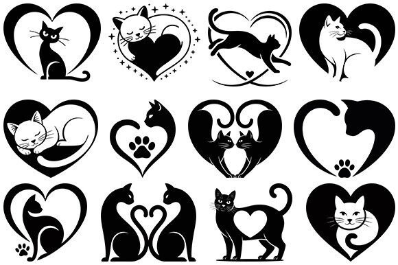 Cat Heart Svg,cat Lover Svg Bundle Review