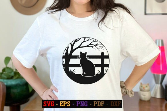 Cat Inside Circle Animal SVG Cat Vector Review