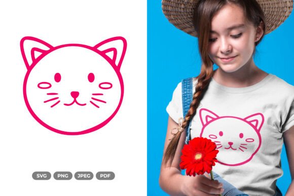 Cute Cat Head SVG Clipart Review