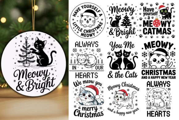 Cute Christmas Cat Design Svg Review