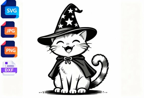 Cute Witch Cat Halloween SVG Review