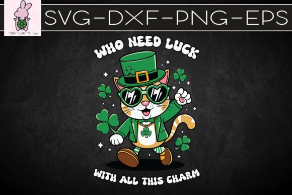 Green St Patrick s Day Cat Retro SVG Review