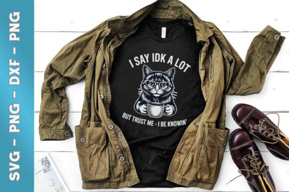 I Say IDK a Lot Crazy Cat Vibes SVG Review