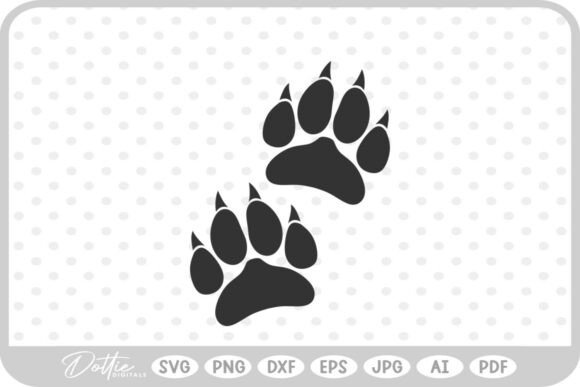 Paw Prints Big Cat Animal SVG PNG DXF Review