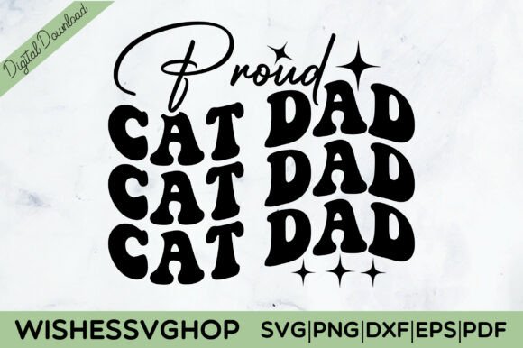 Proud Cat Dad SVG PNG Review