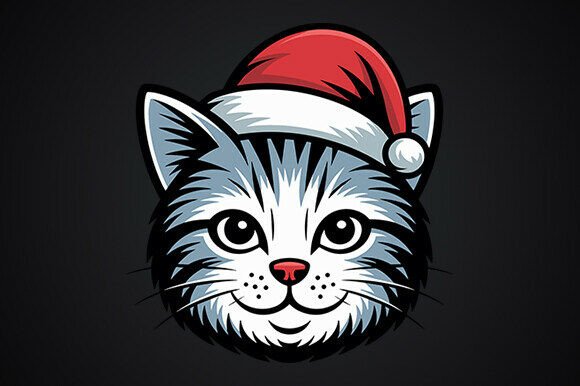 Santa Hat Fluffy Cat Head SVG: A Designer's Real-World Review