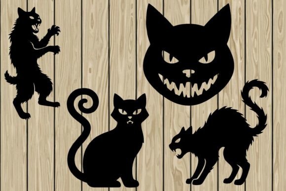 Scary Halloween Cat Silhouette SVG Review