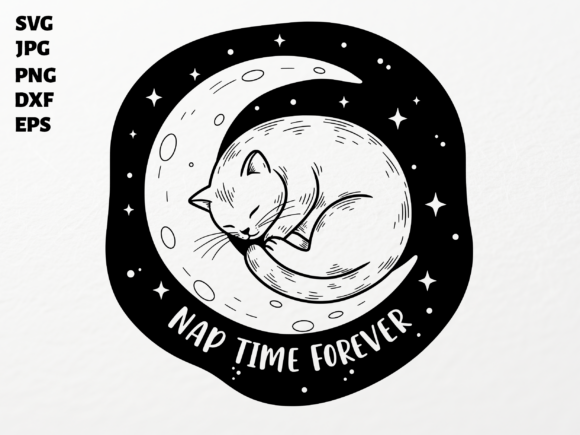 Sleeping Cat Moon SVG for Cricut Review
