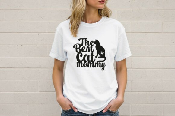 The Best Cat Mommy SVG Vector Design