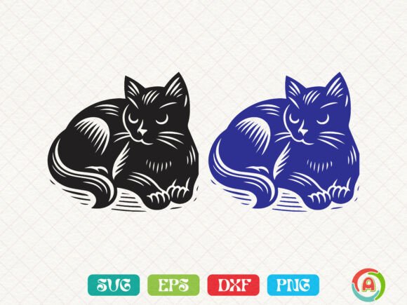 Vintage Cat Clipart SVG Review